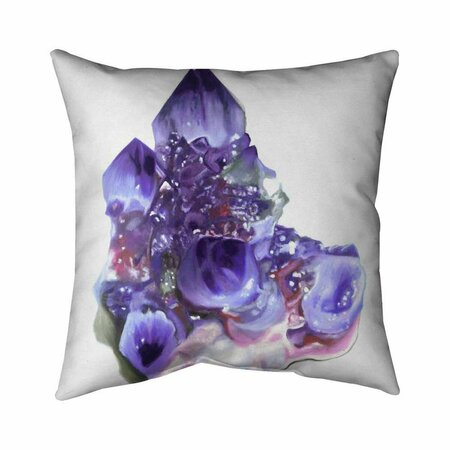 BEGIN HOME DECOR 26 x 26 in. Amethyst-Double Sided Print Indoor Pillow 5541-2626-MI79-1